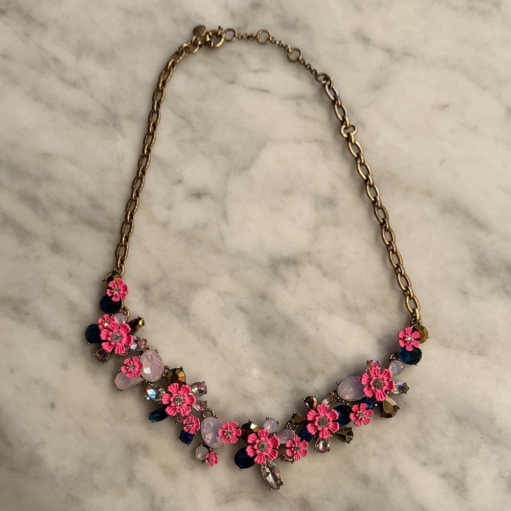 J. Crew Floral Necklace